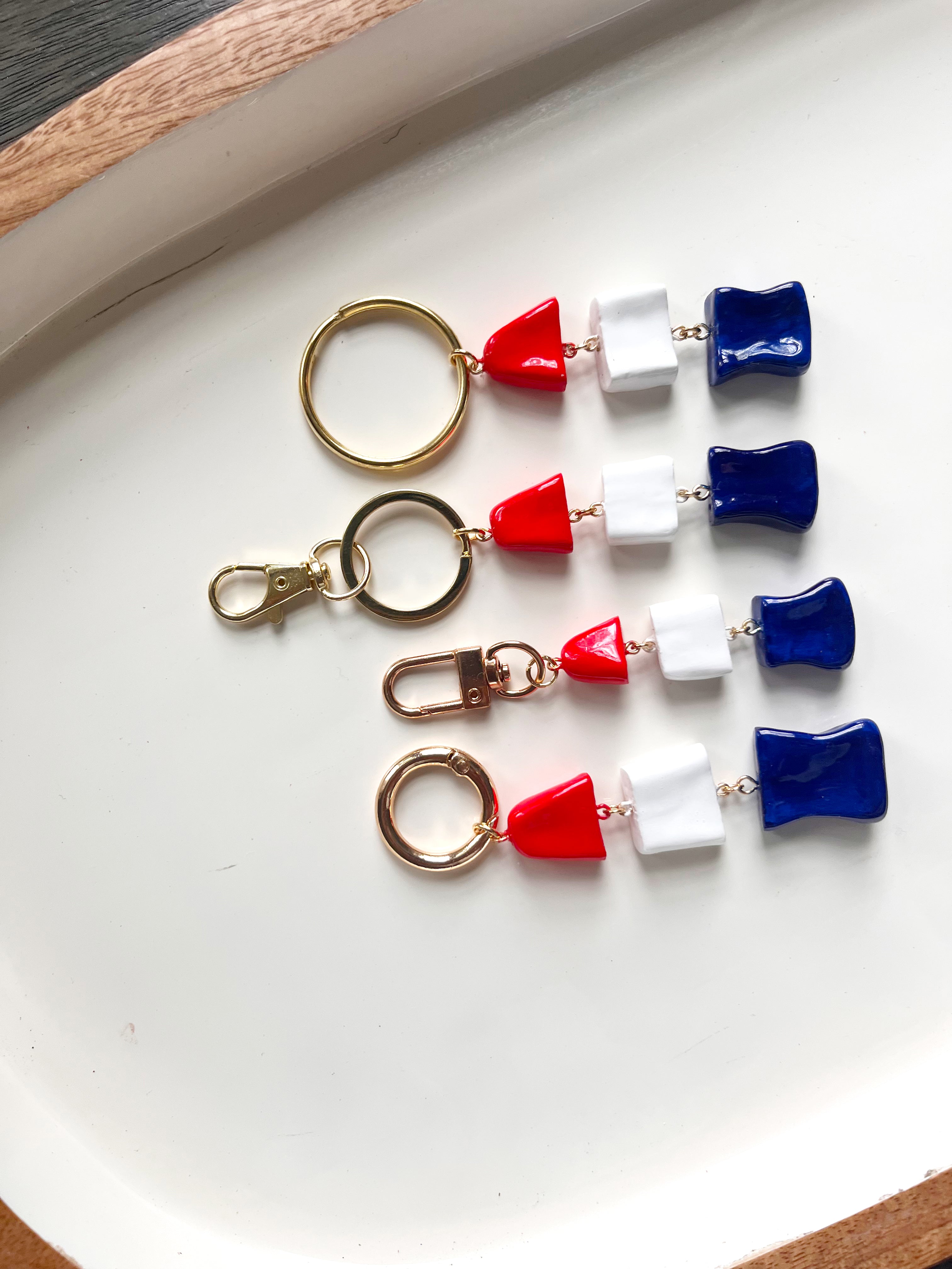 USA Bone Fish Charm